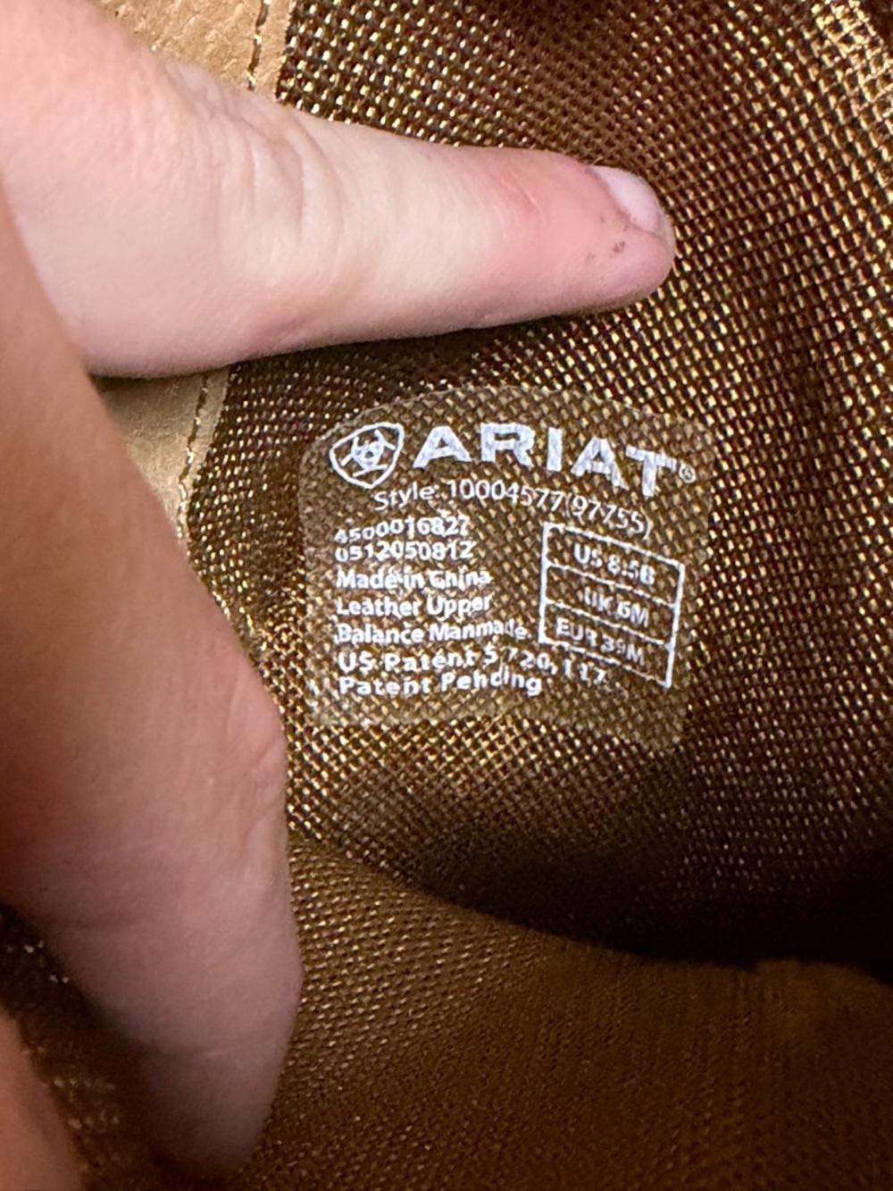 Ariat Daisy leather Western Boots Size 8.5 - Picture 10 of 13